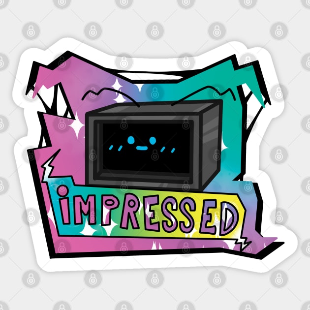 Hex emoji impressed. FNF Sticker by Abrek Art